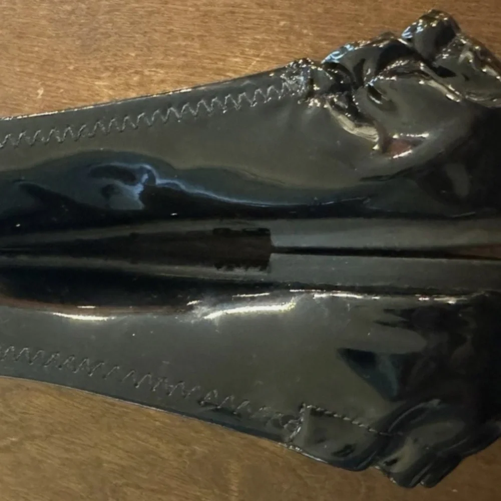 Tory Burch Reva Patent Leather Ballet Flats Shoes